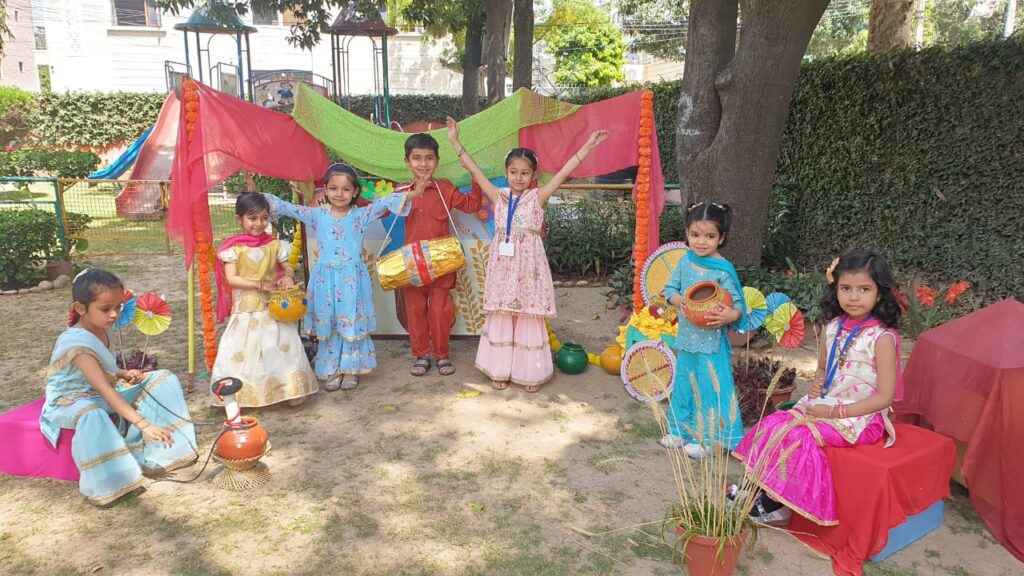 Children playing and learning at Joyland Montessori School Chandigarh